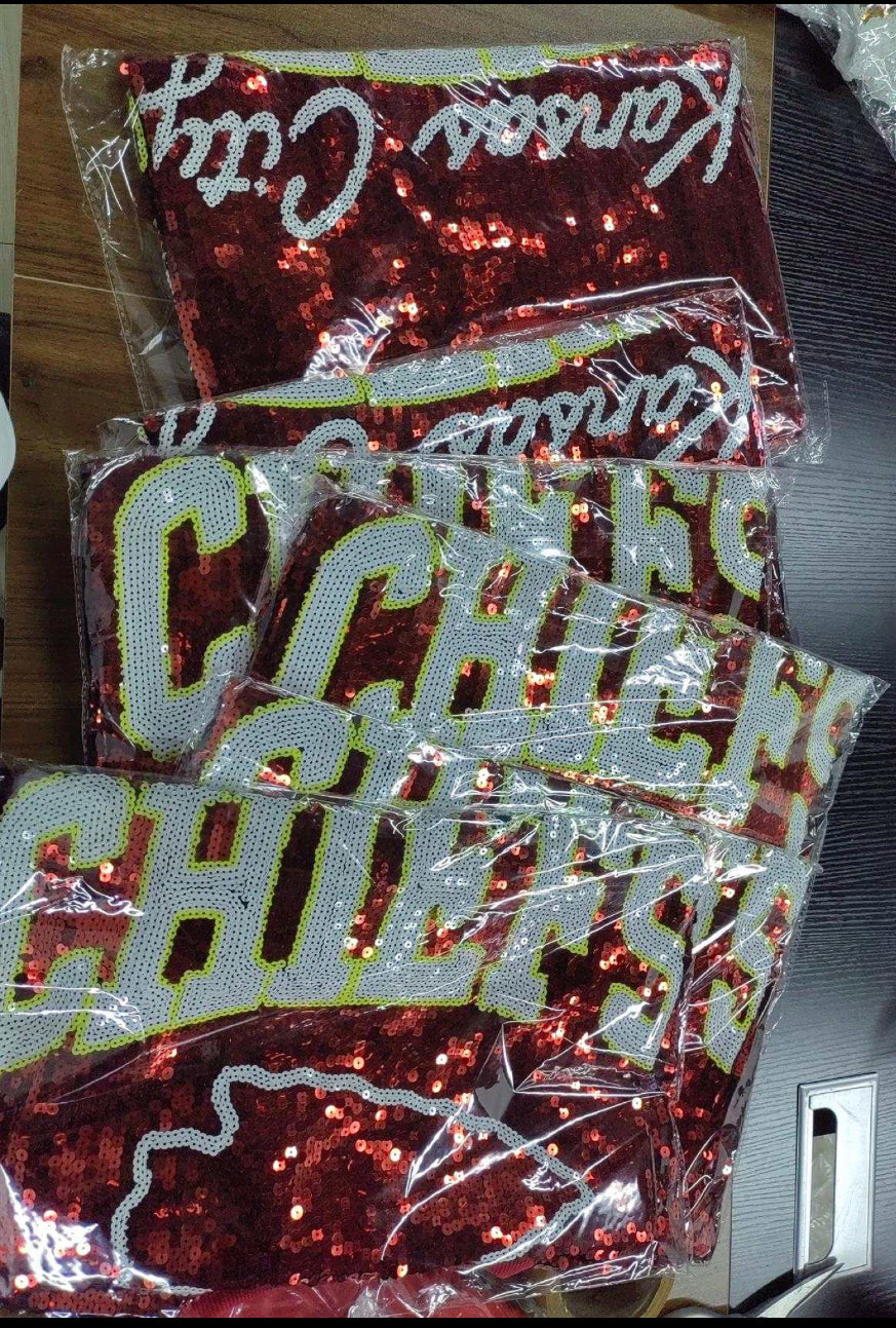 Kansas City Chiefs Sequin NFL Dress, Sequin Football Jersey Dress, NFL