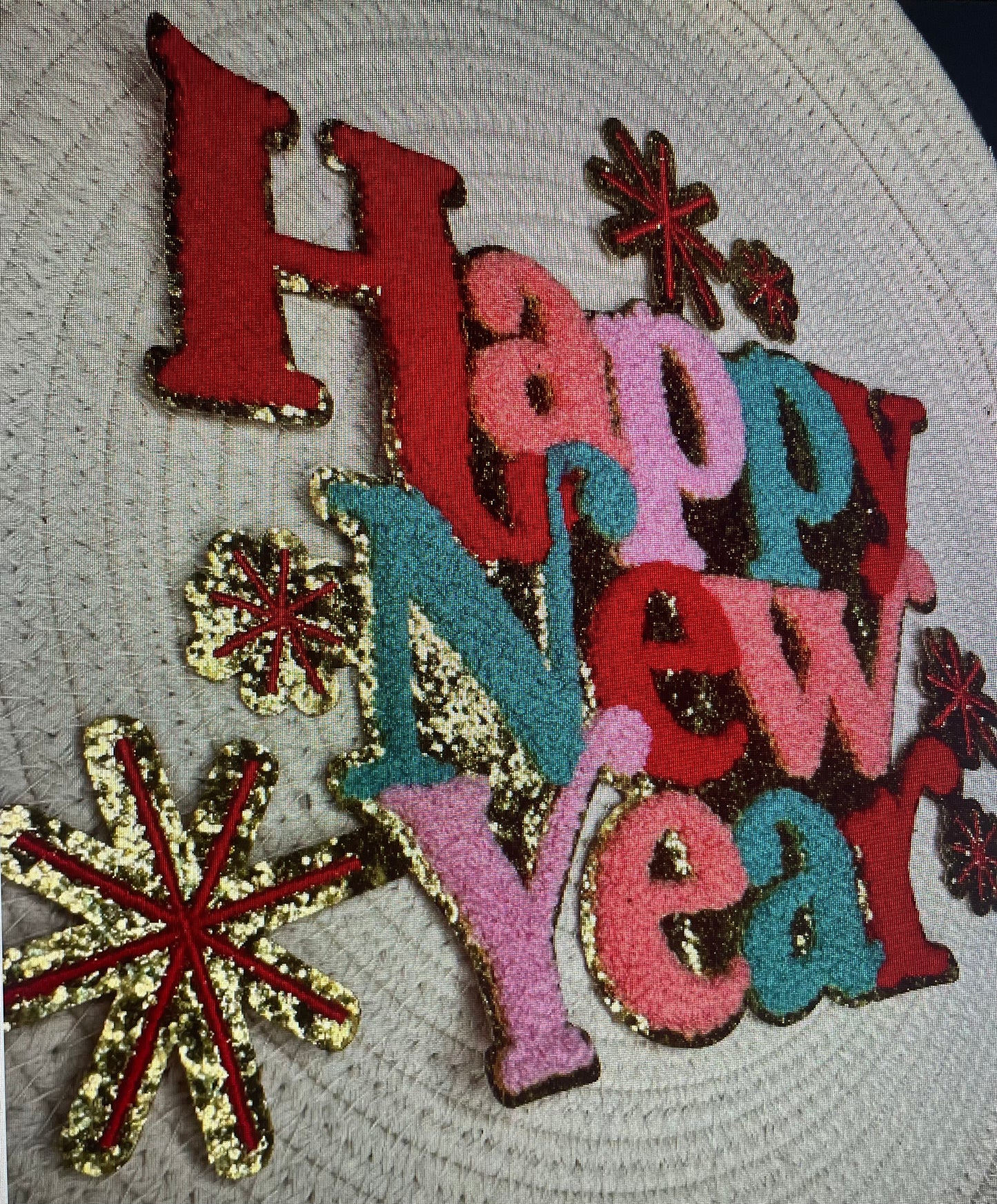 Happy New Year Chenille Patch