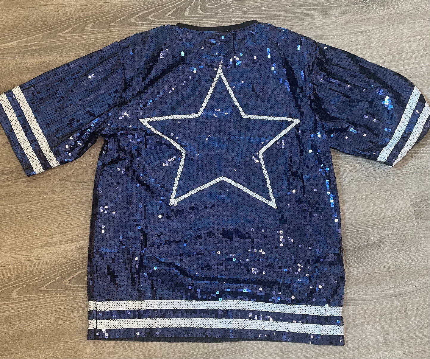 Sequin Dallas Cowboy Jersey Dress, Game Day, NFL Jersey Dress