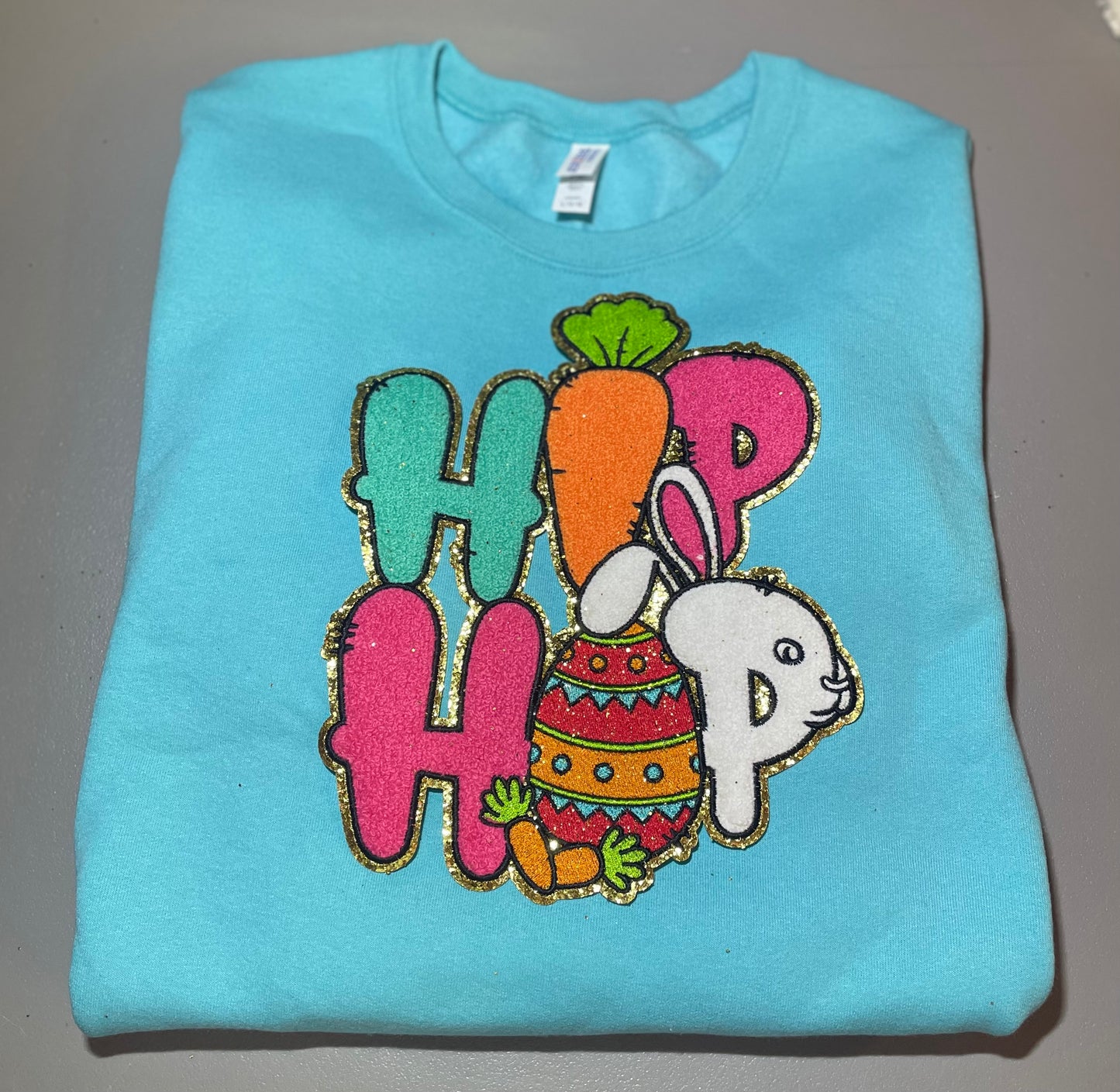 Easter Patch, 10.5" Hip Hop Chenille Patch, Iron on Patch, Colorful Eater Patch, DIY Patch