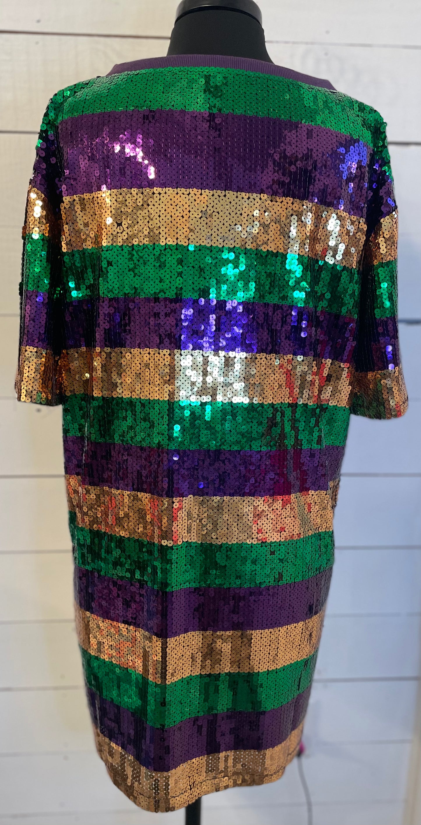 Queen of Mardi Gras Sequin Dress