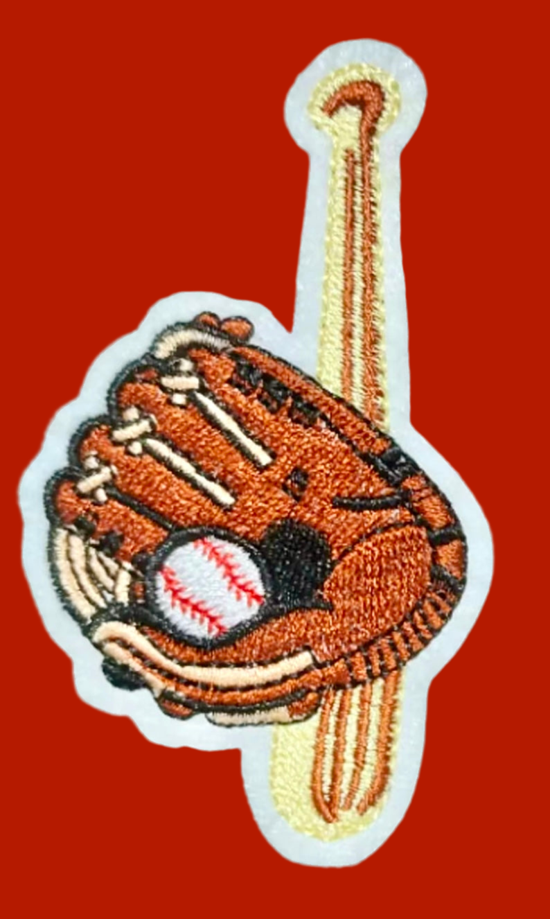 Baseball Patch,Trucker Hat Patch, Iron On Patch, Sports Patch, Game Day Patch, Patch for Hat, DIY, embroidered Patch