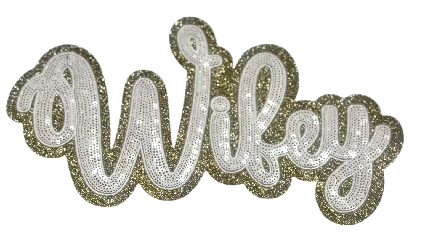 Wifey Patch, 11 in Patch, Sequin Patch, Bride Patch, Bridal Shower Patch, Bachelorette Patch, Iron on Patch, DIY