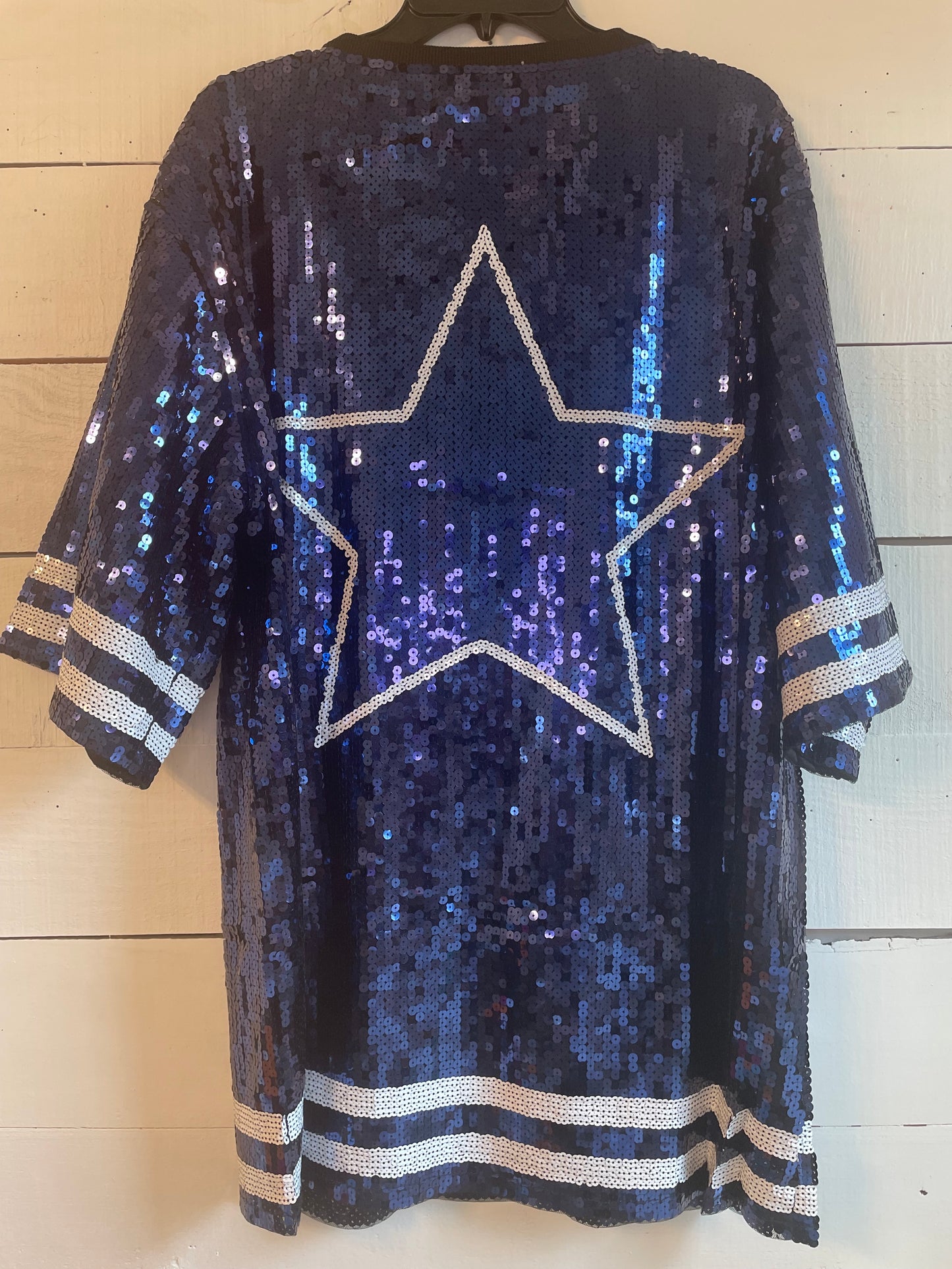 Sequin Dallas Cowboy Jersey Dress, Game Day, NFL Jersey Dress