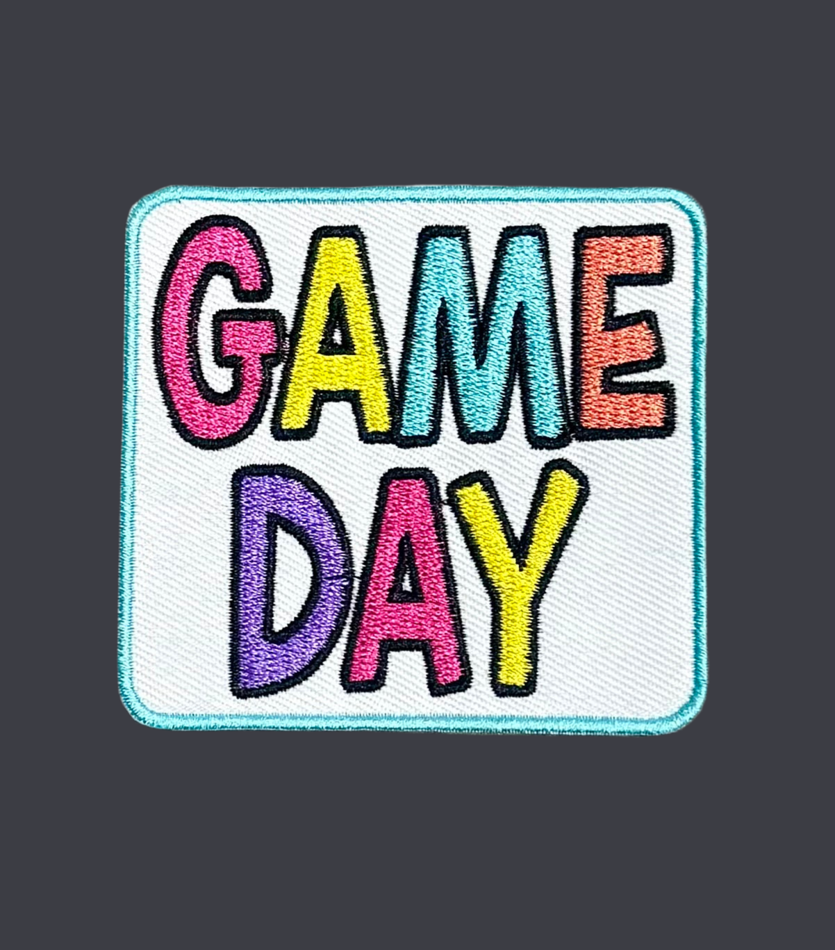Game Day Patch, Trucker Hat Patch, Embroidered Patch, Preppy Patch, Iron on Patch, DIY Patch, Mascot Patch