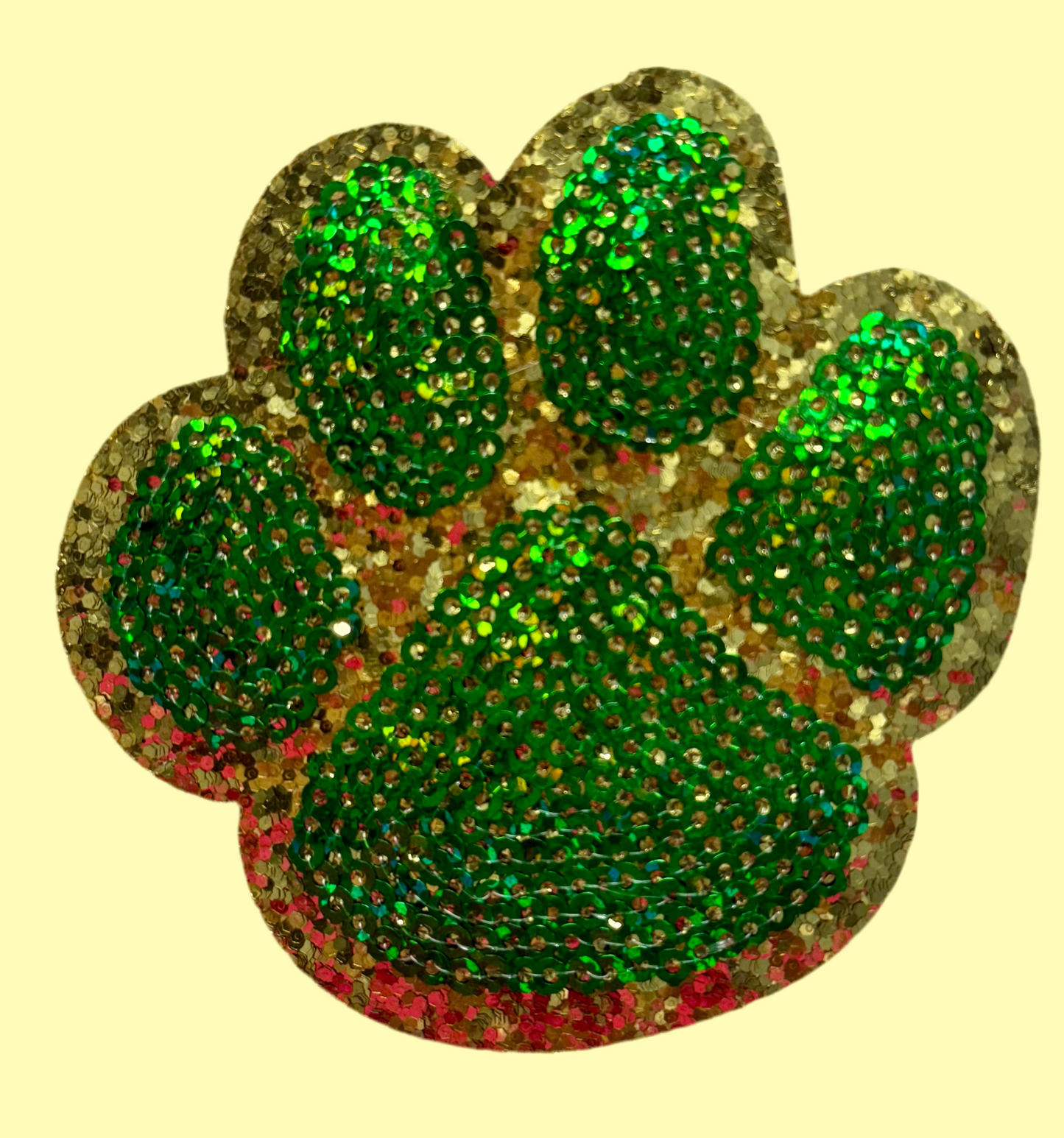 Sequin Paw Patch, 3 in Patch, Paw Patch, Trucker Hat Patch, Game Day Patch, Sports Patch, Iron on Patch, DIY