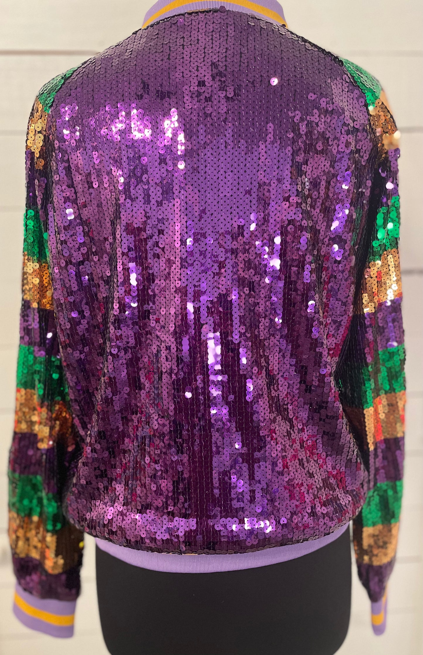 Mardi Gras Sequin Bomber Jacket, Mardi Gras Sequin Jacket, Multicolor Sequin Jacket, Sequin Bomber Jacket, Woman Jacket, Mardi Gras outfit, Sequin Jacket, Mardi Gras Jacket