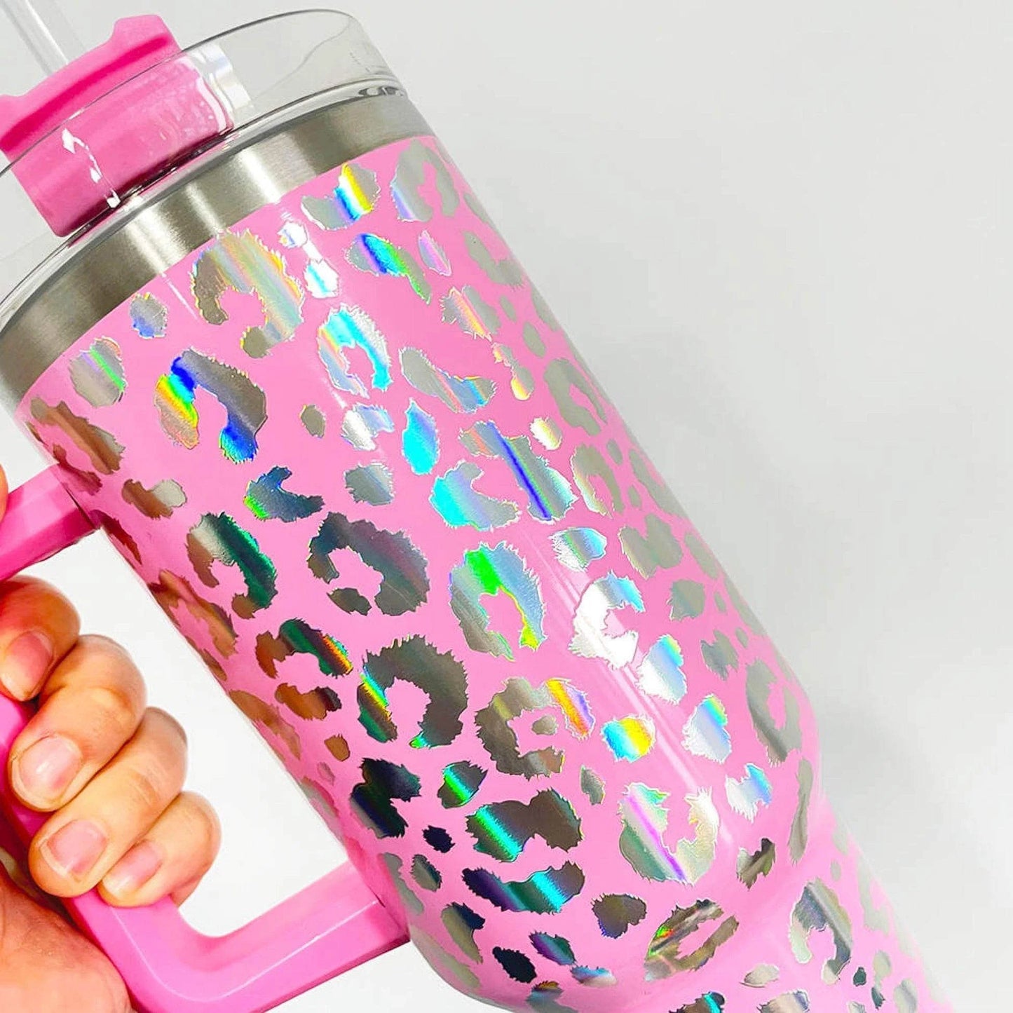 Holographic Leopard 40 oz Tumblers