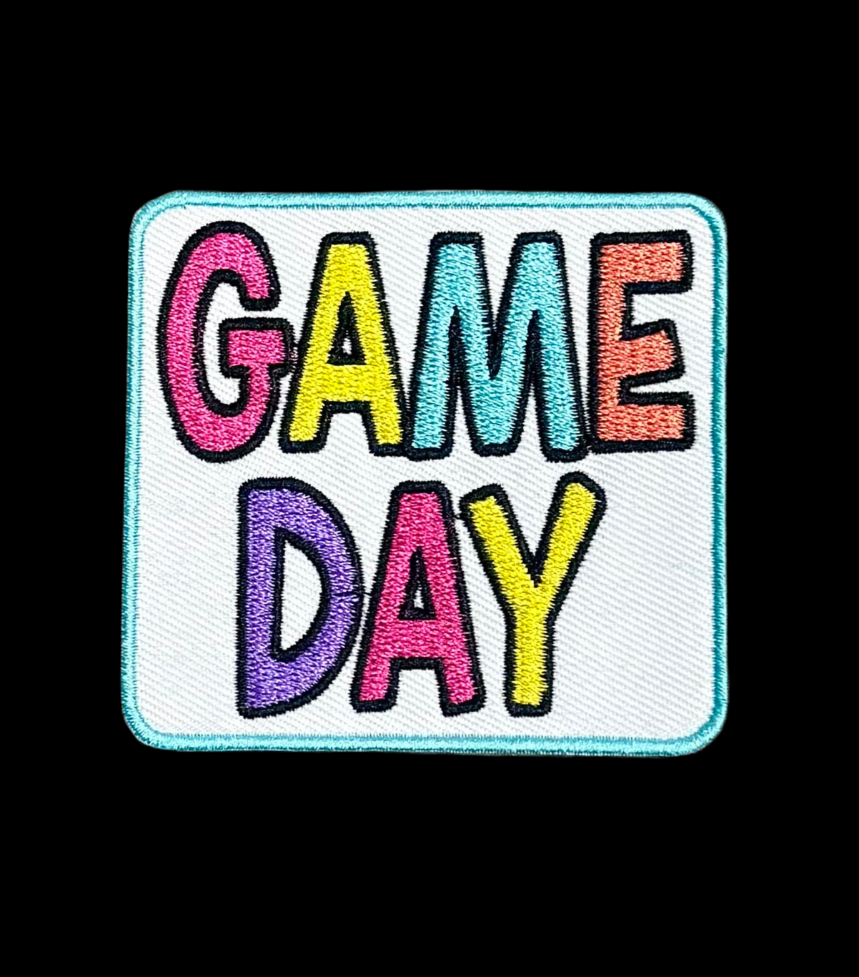 Game Day Patch, Trucker Hat Patch, Embroidered Patch, Preppy Patch, Iron on Patch, DIY Patch, Mascot Patch