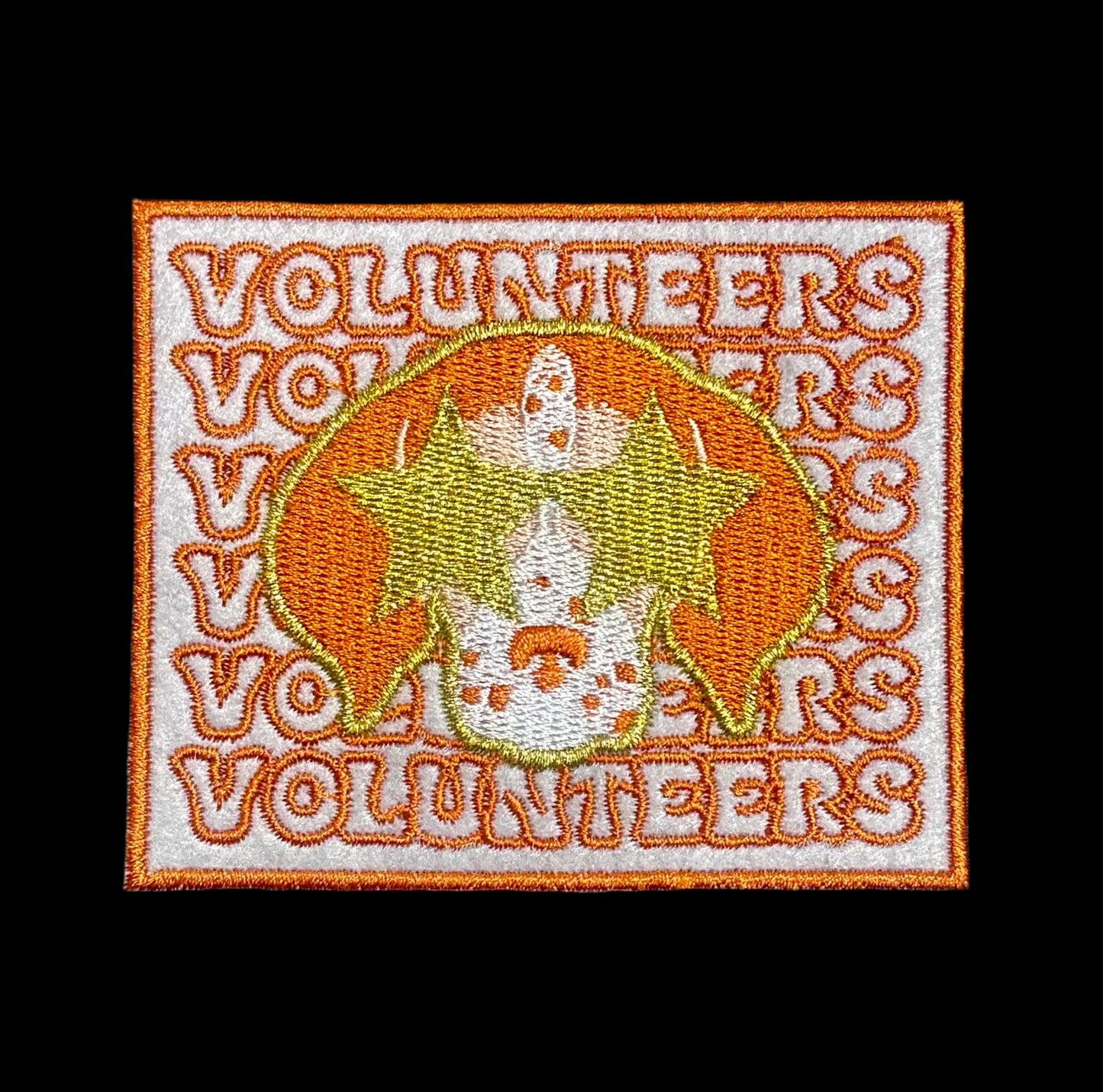 Orange Puppy Patch, Embroidered Patch, Mascot Patch, Game Day Patch, Tennessee Trucker Hat Patch, DIY Patch, Hat Bar Patch, Small Patch