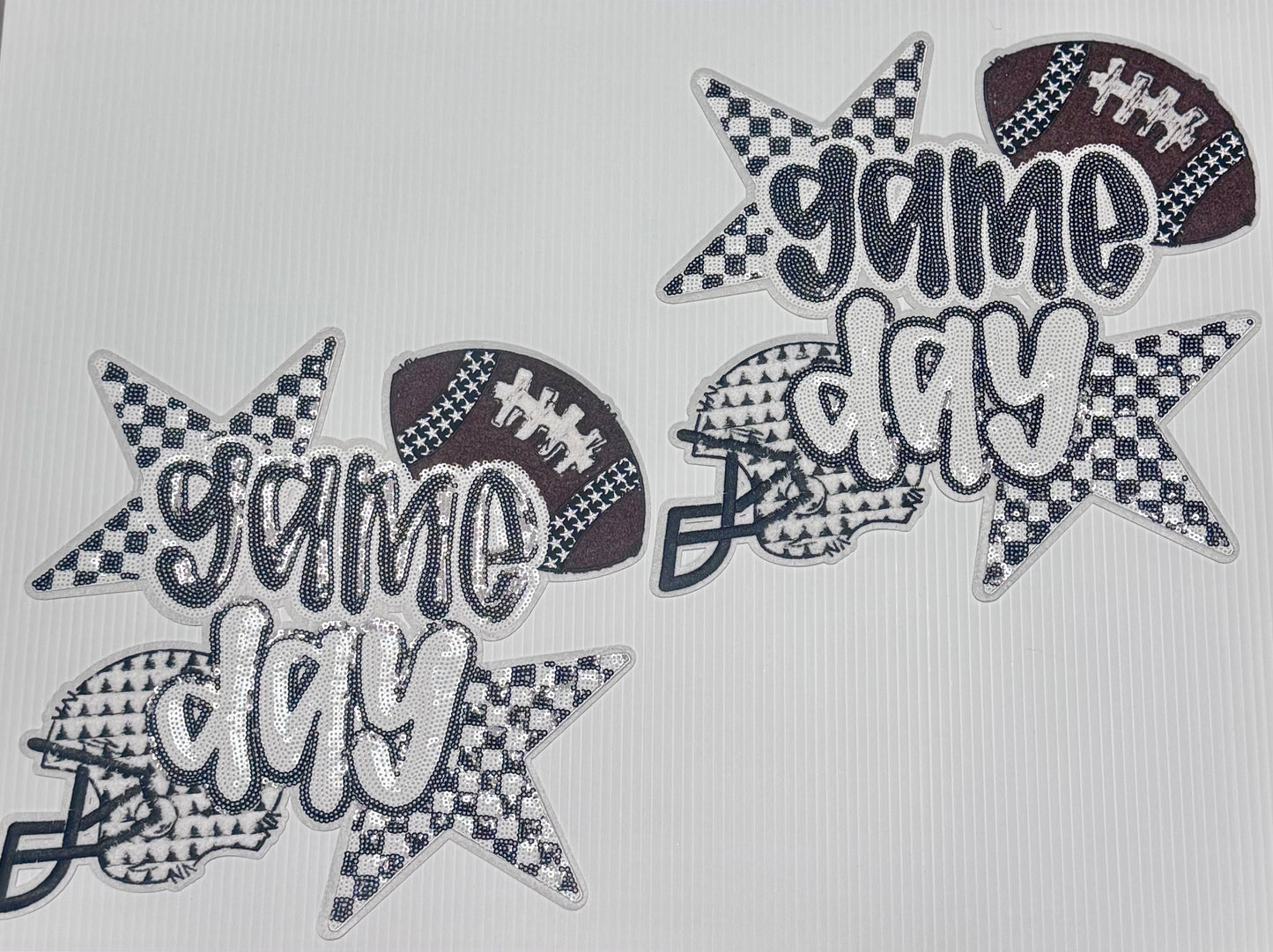 Football Game Day Patch, 11 in Patch, Game Day Patch, Sequin Patch, Iron On Patch, Sports Patch, DIY