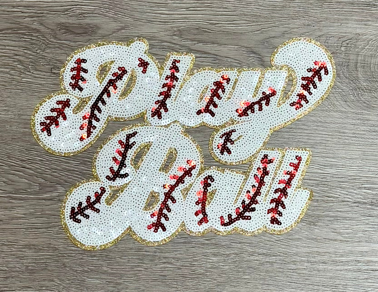 Baseball Patch, 11" Patch, Sequin Play Ball Patch, Baseball Patch, Iron on Patch, Glitter Patch, DIY Patch, Baseball Mom, Dad, Coach ....