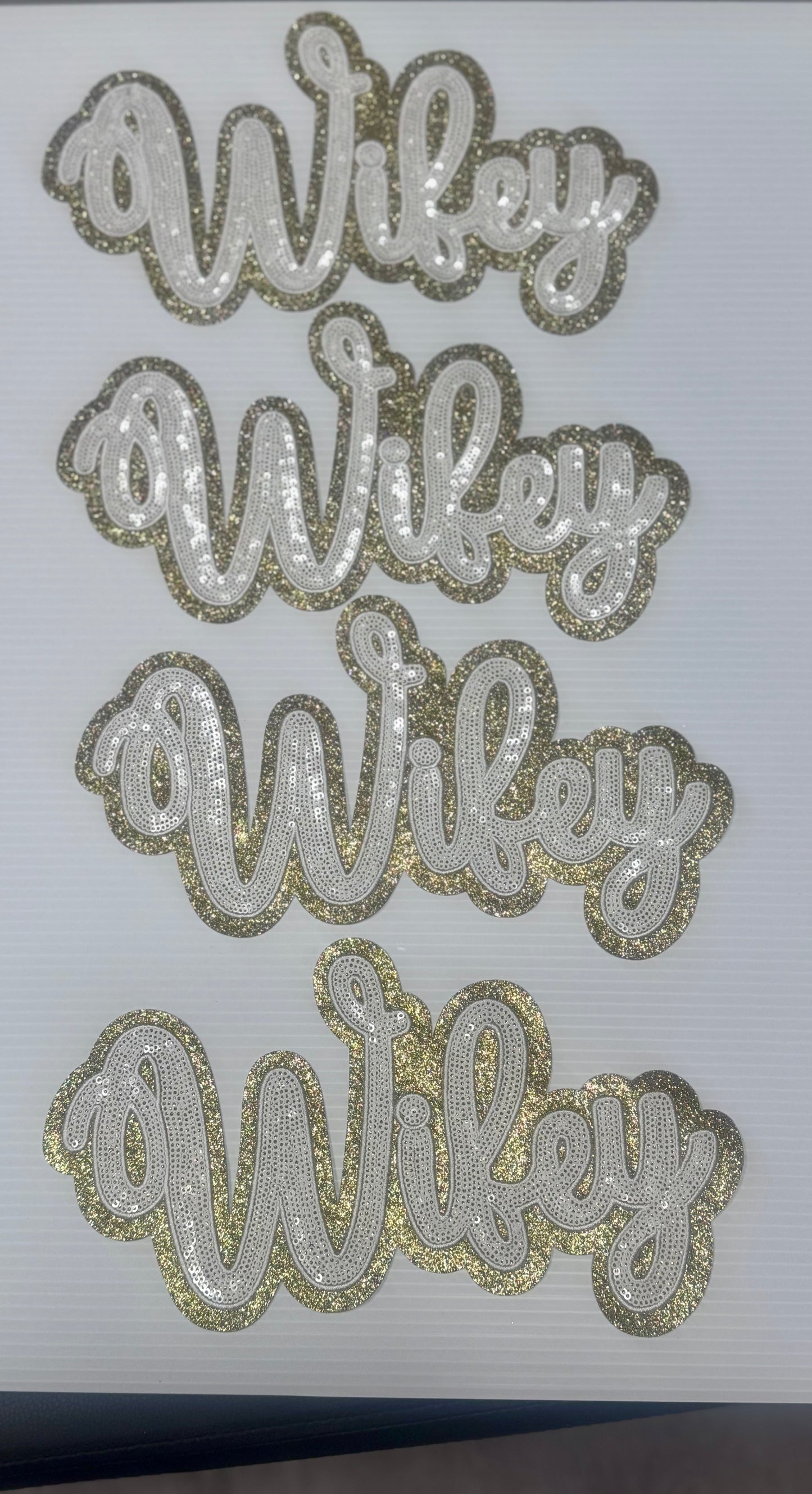 Wifey Patch, 11 in Patch, Sequin Patch, Bride Patch, Bridal Shower Patch, Bachelorette Patch, Iron on Patch, DIY