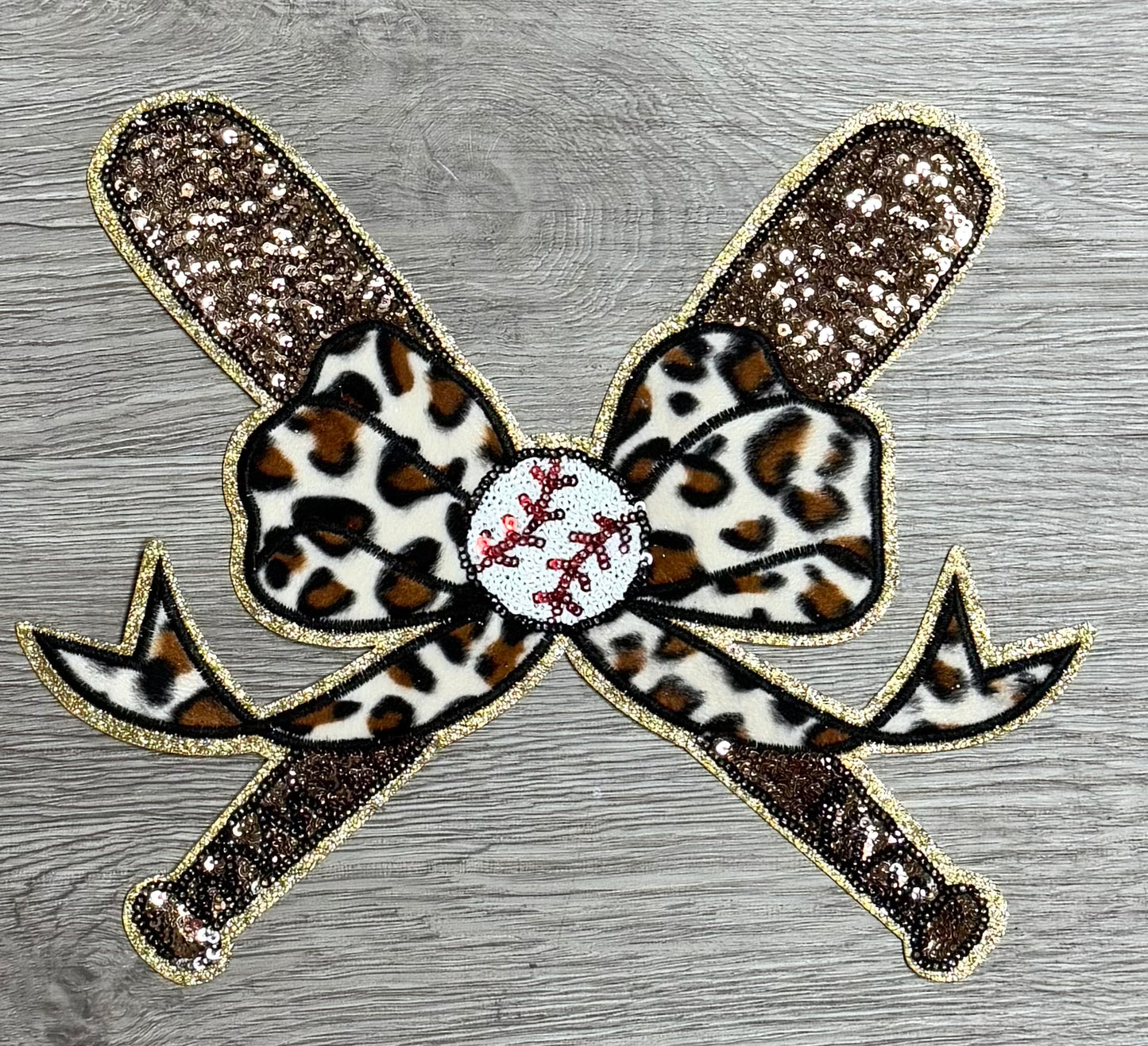 Baseball Patch, Sequin Baseball Bats and Bow Patch, Baseball Patch, Iron On Patch, Glitter Patch , DIY Patch, Bow Patch