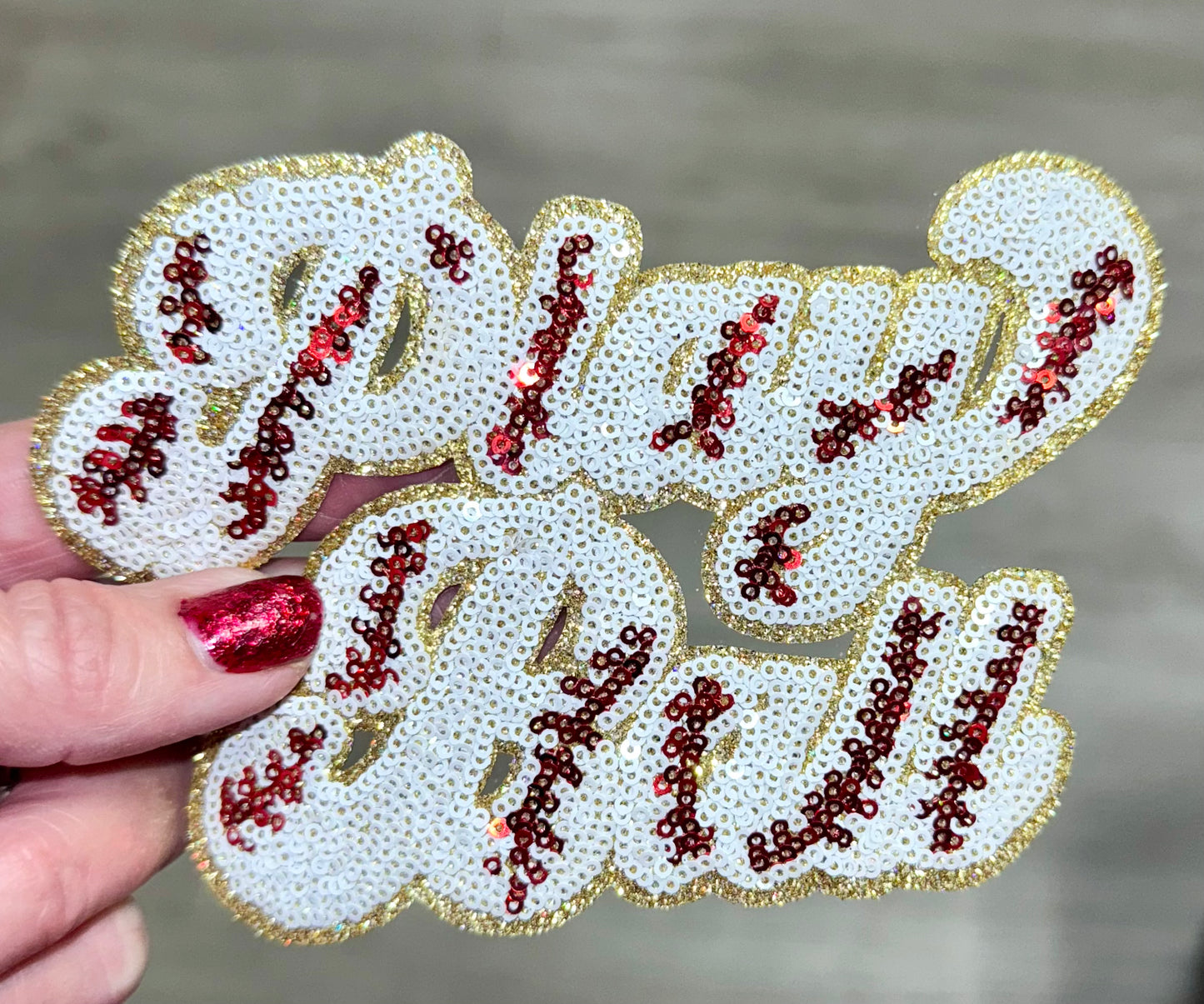 Baseball Patch, Sequin Play Ball Patch, Trucker Hat Patch, Baseball Patch, Iron On Patch, Glitter Patch , DIY Patch, Baseball Mom, Dad, Coach ....