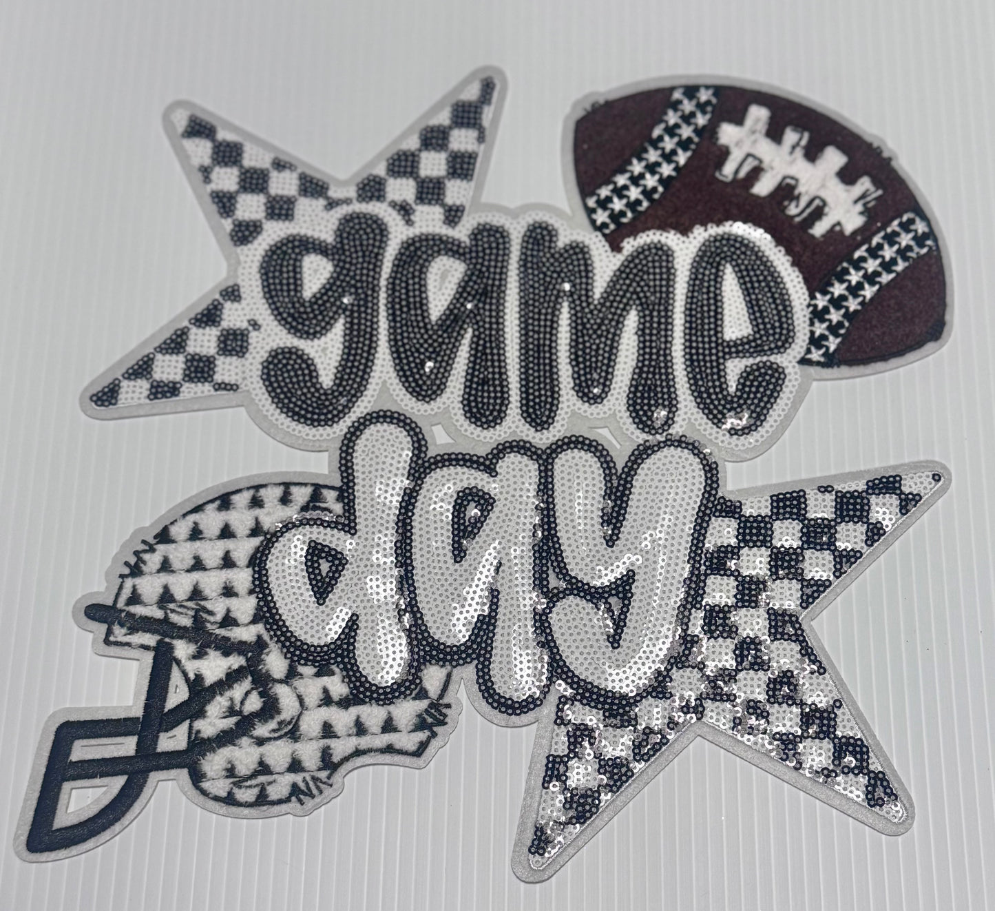 Football Game Day Patch, 11 in Patch, Game Day Patch, Sequin Patch, Iron On Patch, Sports Patch, DIY