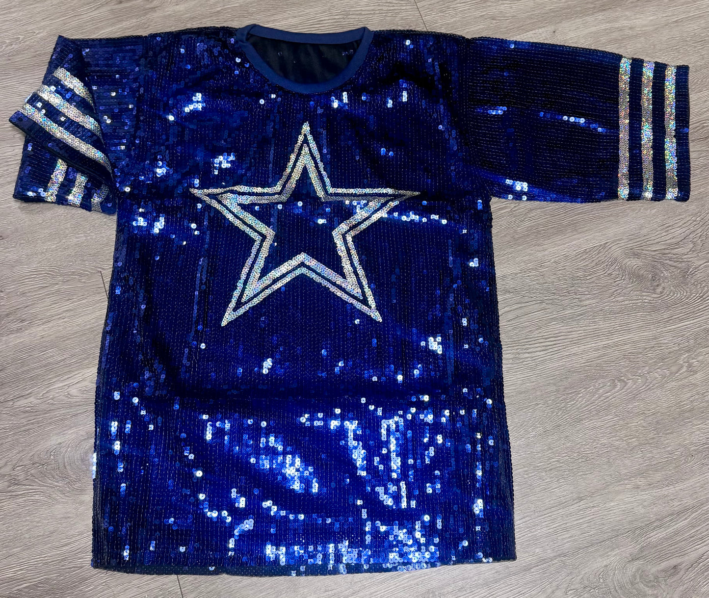 Star Sequin Jersey Dress: Game Day Attire