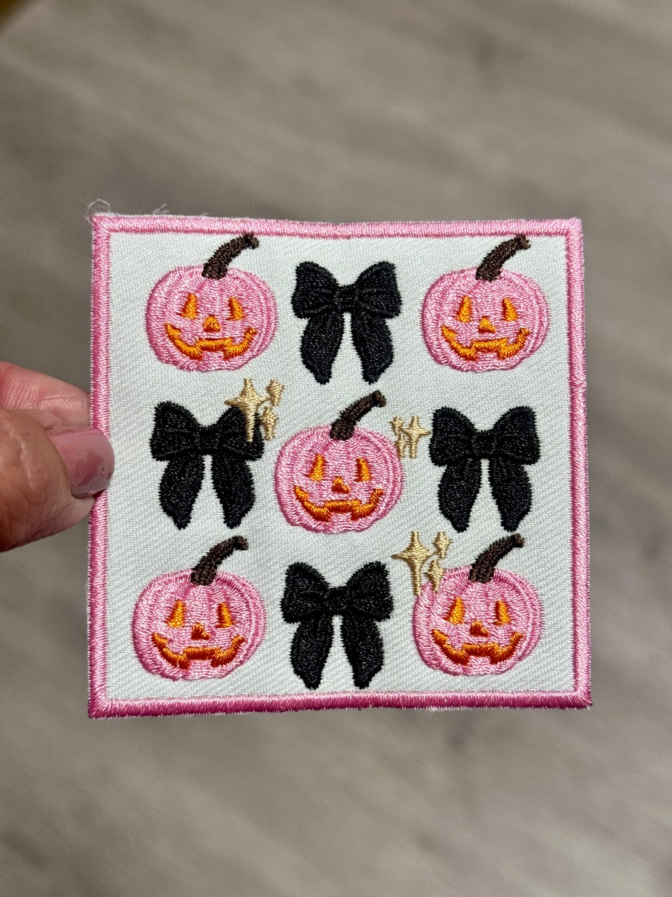 Bow Patch, Fall Season Patch, Pumpkin Patch, Trucker Hat Patch, Embroidered Patch, Halloween Patch, Pumpkin Patch, Patch for Hats DIY Patch, Trendy Patch