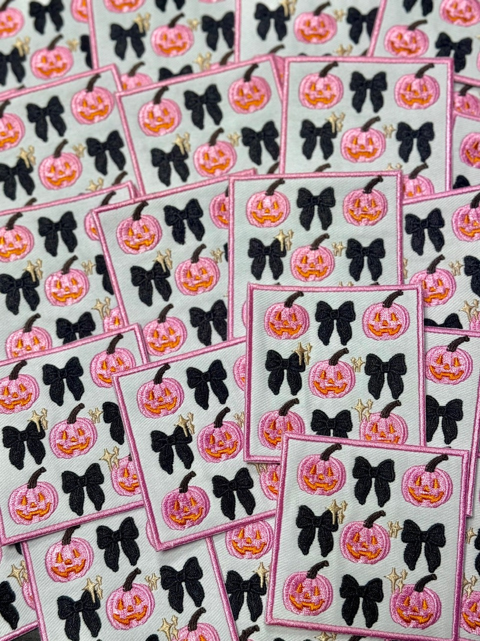 Bow Patch, Fall Season Patch, Pumpkin Patch, Trucker Hat Patch, Embroidered Patch, Halloween Patch, Pumpkin Patch, Patch for Hats DIY Patch, Trendy Patch