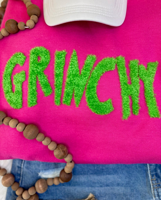 Fluffy Grinchy Patch, DIY Christmas Patch