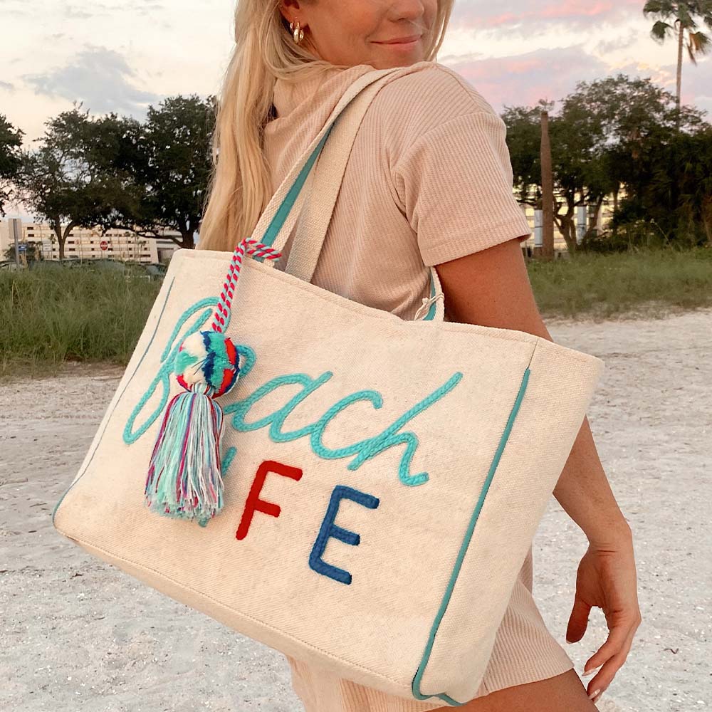 BEACH LIFE TOTE OR BEACH BAG/BEACH
