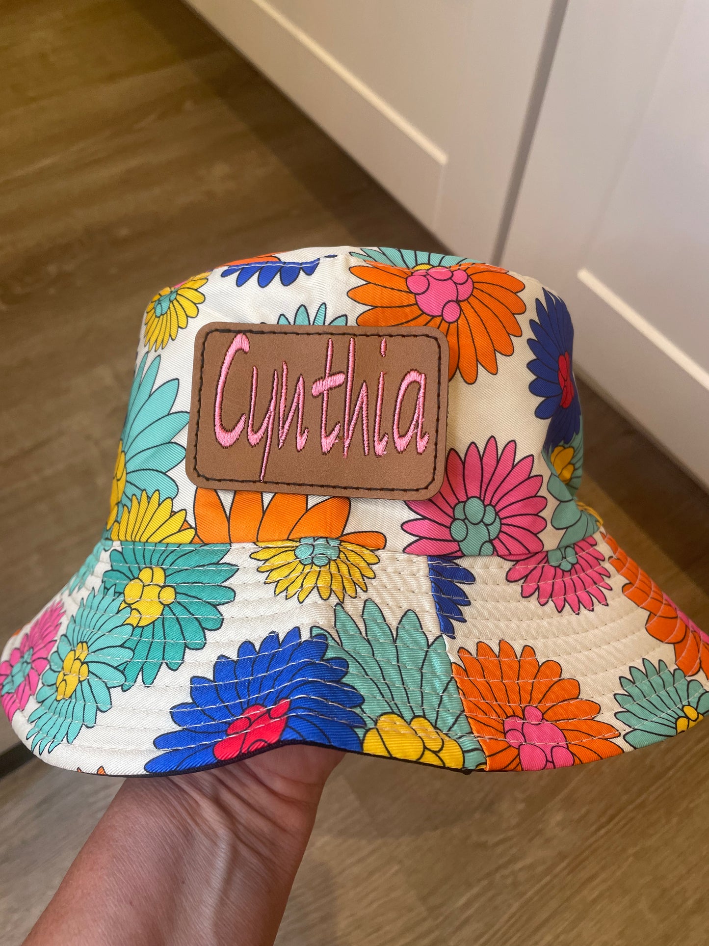 Gerber Bucket Hat, Reversible, Custom Embroidered Bucket Hat, Sun Hat, Summer Hat, Sun Shade