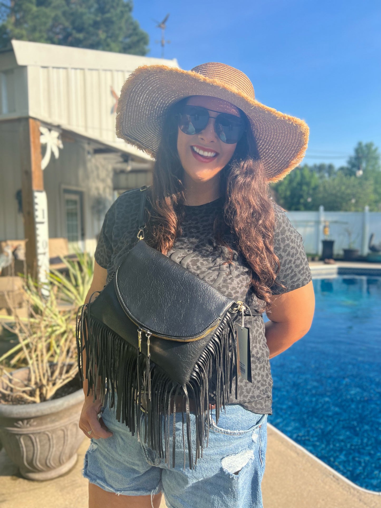Black Fringe Purse/Bag