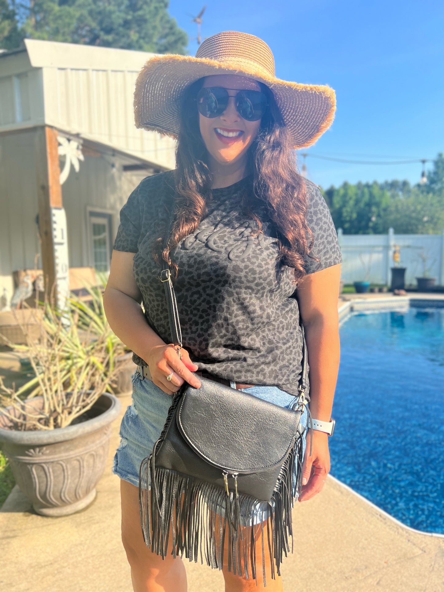 Black Fringe Purse/Bag
