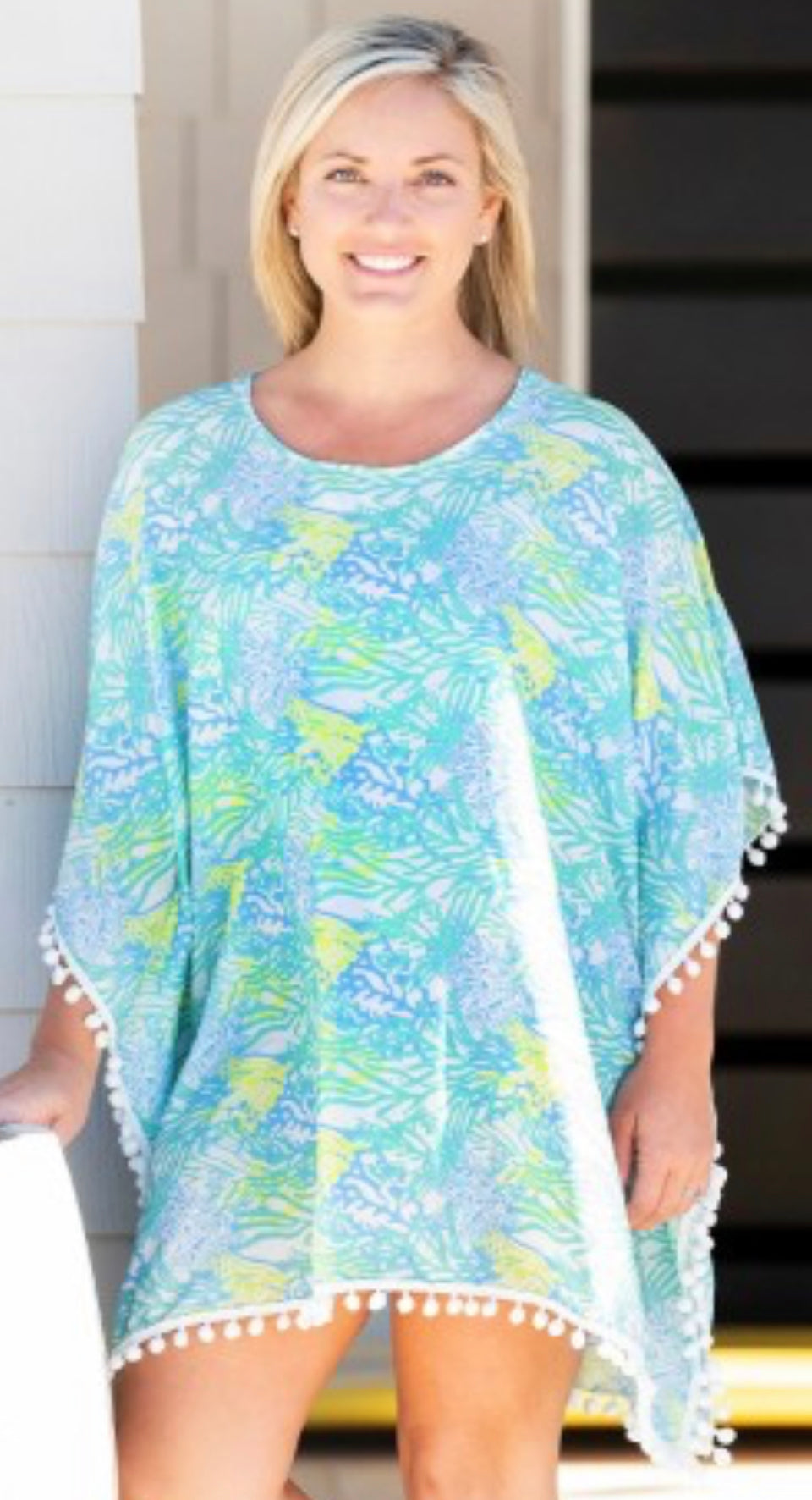 Deep Dive Pom-Pom Cover Up| Beach