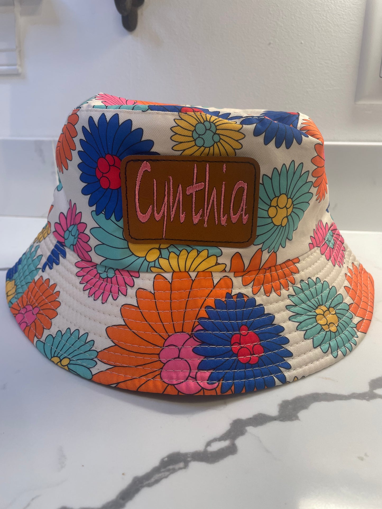 Gerber Bucket Hat, Reversible, Custom Embroidered Bucket Hat, Sun Hat, Summer Hat, Sun Shade