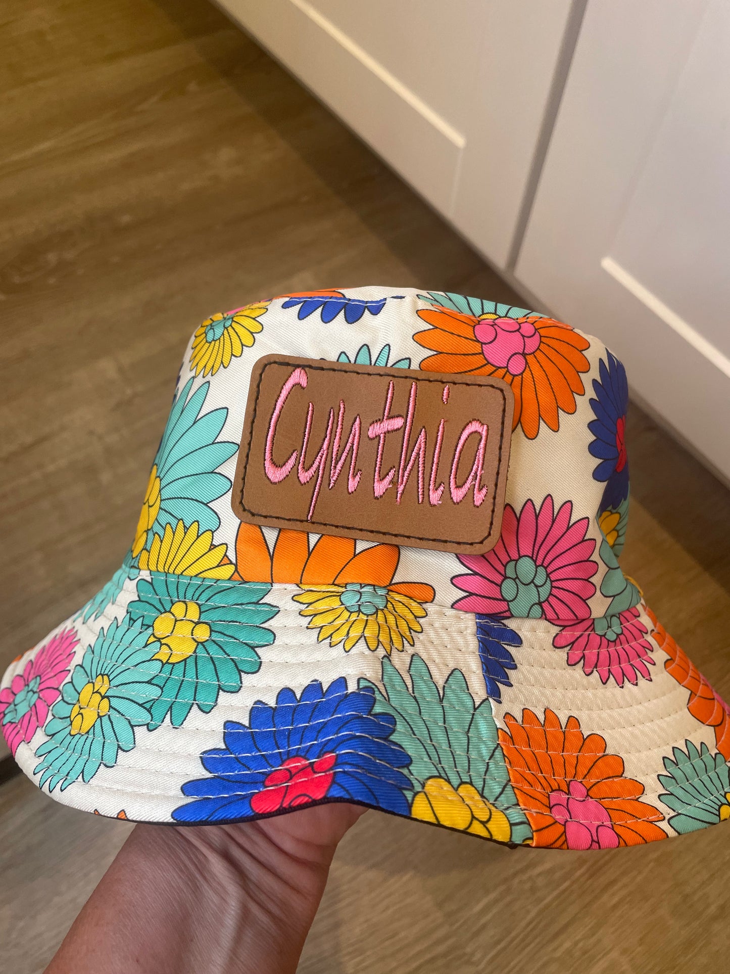 Gerber Bucket Hat, Reversible, Custom Embroidered Bucket Hat, Sun Hat, Summer Hat, Sun Shade