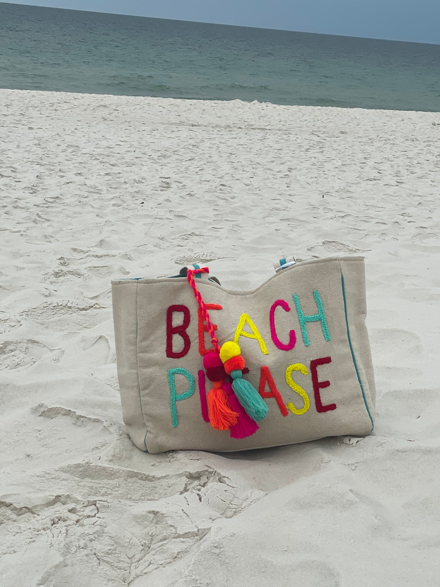 OUR NEON BEACH PLEASE TOTE OR BEACH BAG/BEACH