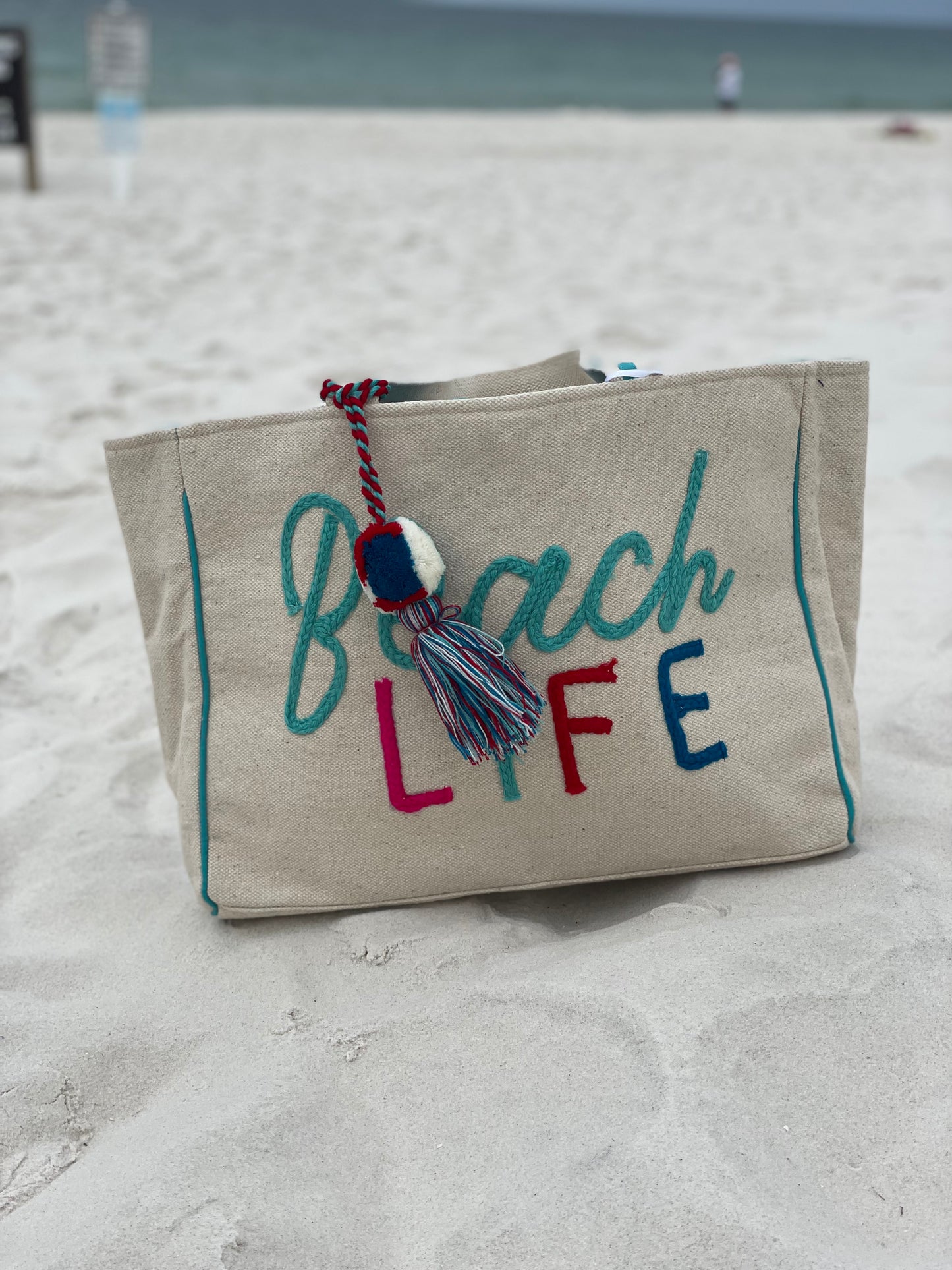 BEACH LIFE TOTE OR BEACH BAG/BEACH
