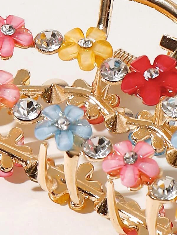 Flower Decor Hair Claw/Hair Accessories