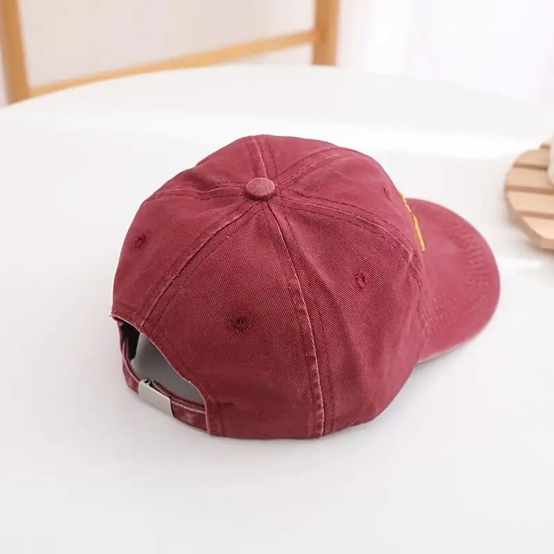 Children's Excavator Embroidered Baseball Hat Adjustable Sun Protection