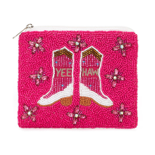 Yee Haw Cowboy Boot Coin Purse/Bag