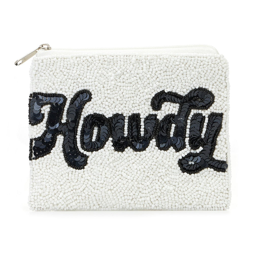 Howdy Seed Bead Coin Purse/Bag
