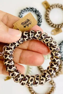 Brown Leopard Teleties Hair Accessory