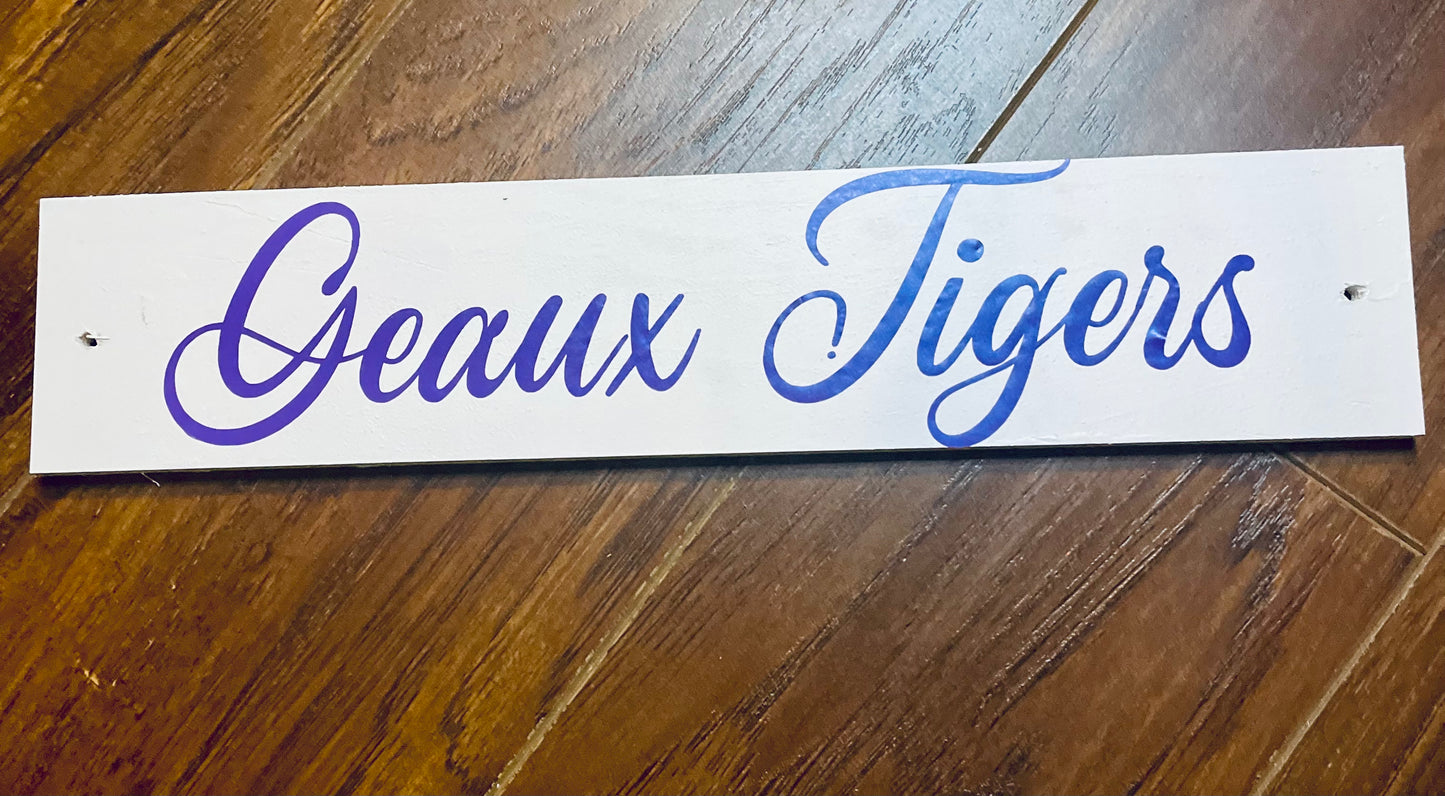 Geaux Tigers Extra Large Mesh and Ribbon Front Door Wreath