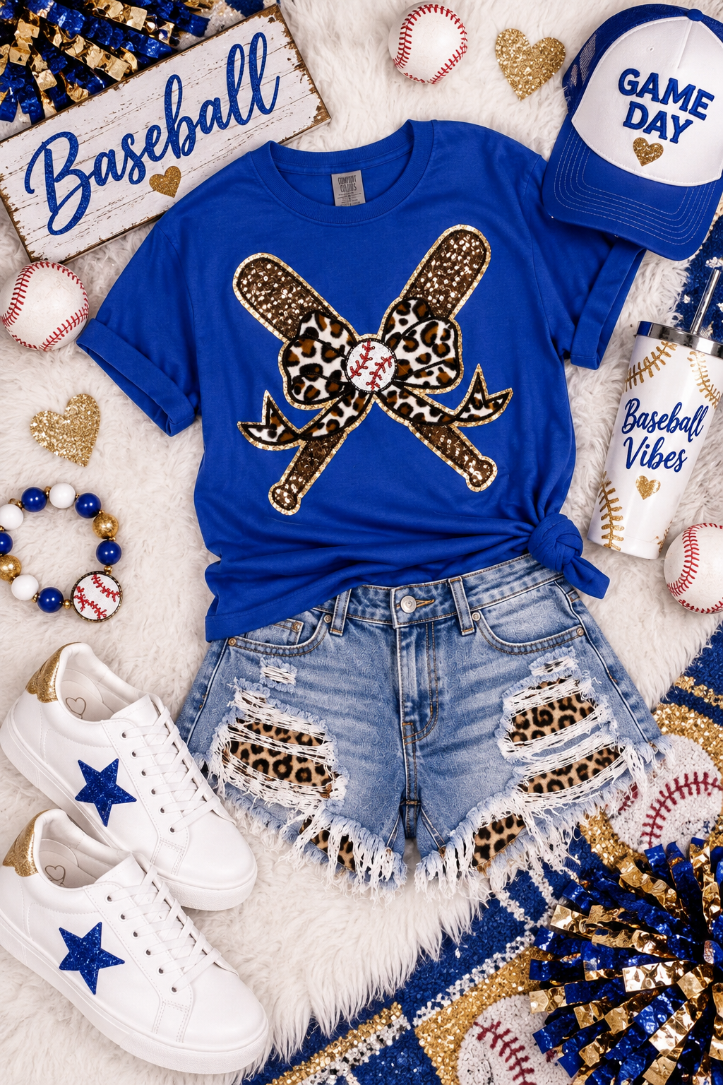 Baseball Patch, Sequin Baseball Bats and Bow Patch, Baseball Patch, Iron On Patch, Glitter Patch , DIY Patch, Bow Patch