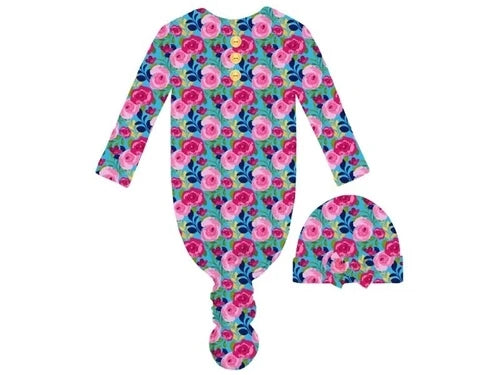 Kids Blossom In Love Infant Gown and Beanie Set/Baby