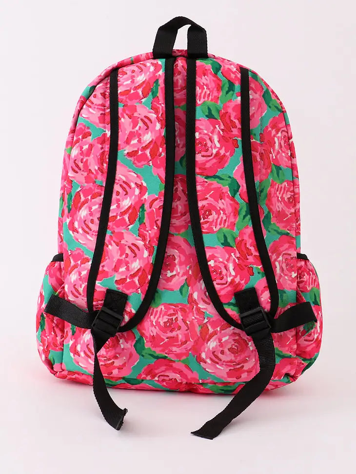 Rose print backpack/Back to School