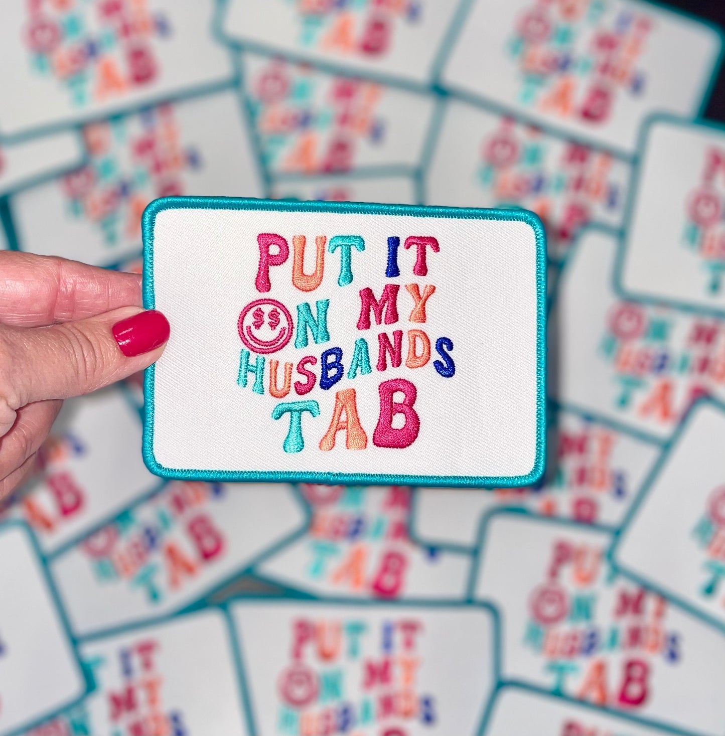 Put it on my husbands tab patch, Trucker hat patch, Trendy Patch, Boujee Patch, Preppy Patch