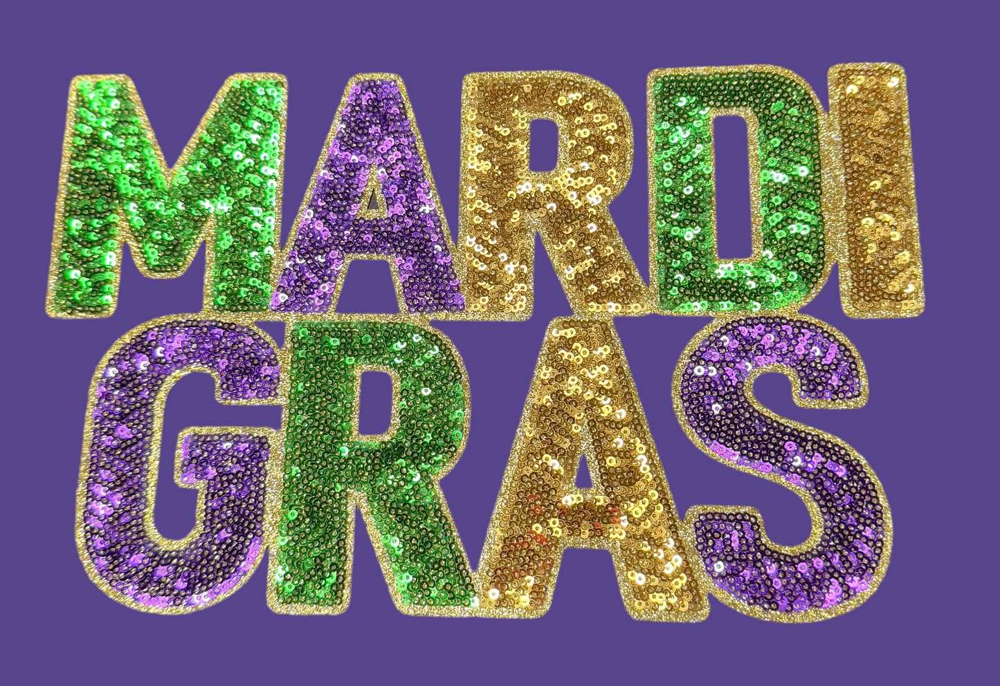 Mardi Gras Sequin Patch, Sequin Patch, Carnival Patch, Mardi Gras Patch, Sequin Mardi Gras, DIY, Mardi Gras Attire, Sequin Patch,