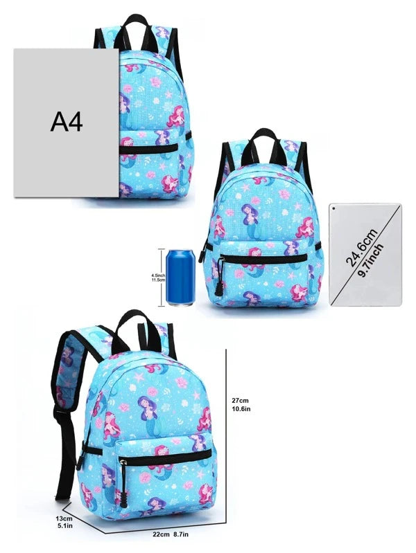 Mermaid and Starfish Toddler Backpack/Back to School