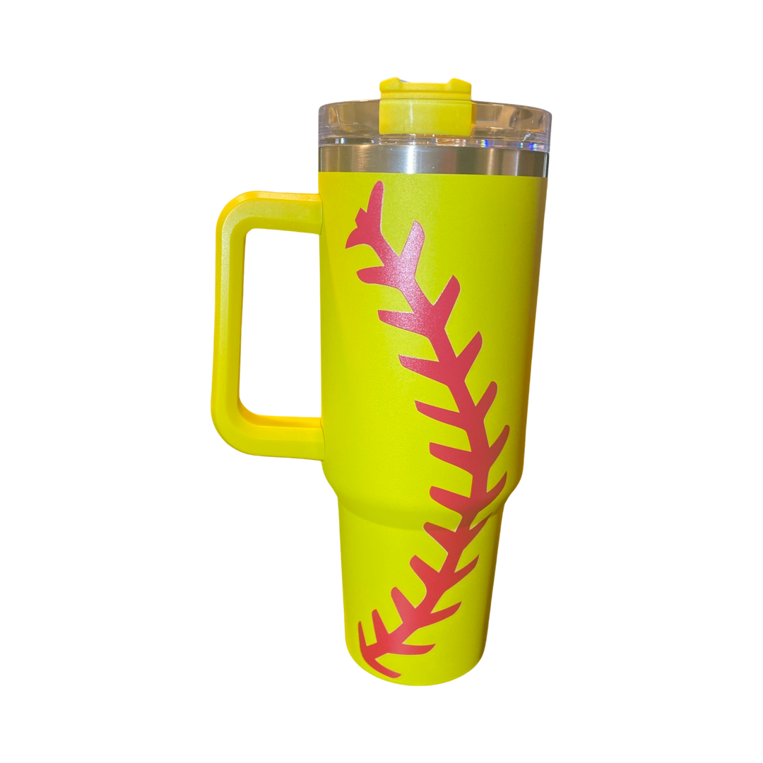 Softball Tumbler, 40oz Tumbler, Game Day Mother's Day Gift