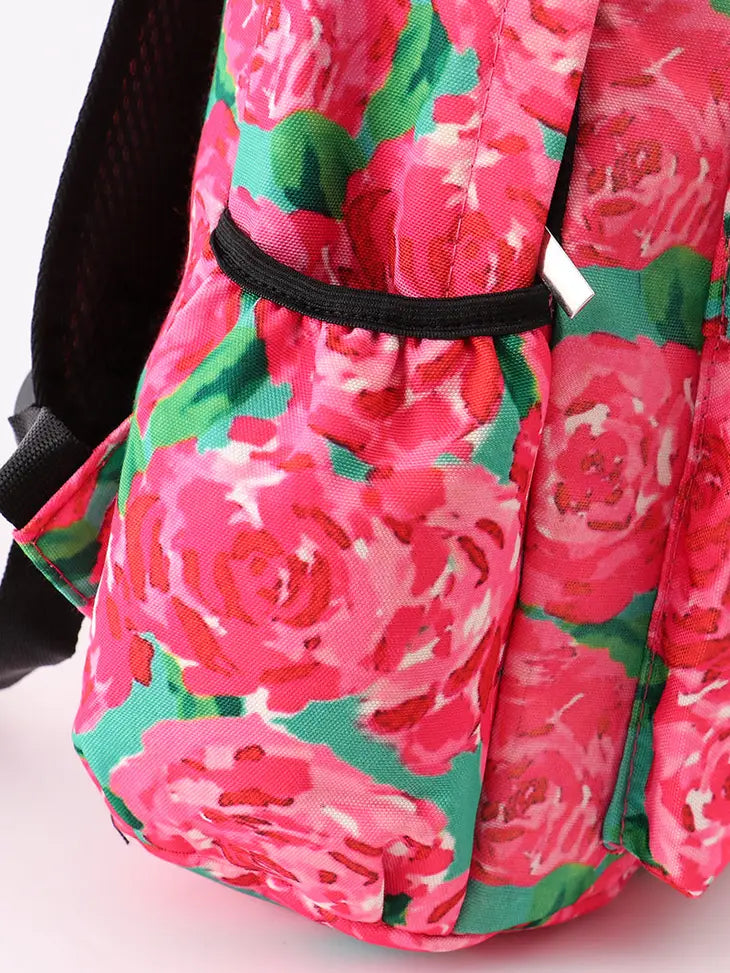 Rose print backpack/Back to School