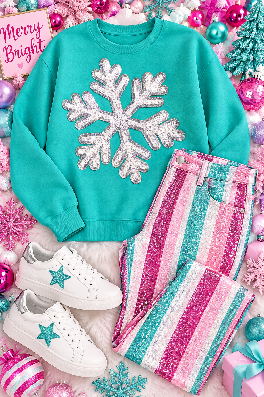 Sequin Patch, Sequin Snowflake Patch, 11 inch patch, Christmas Patch, Iron On Patch, Holiday Patch, DIY Patch, Sweatshirt Patch, Santa Patch, Sequin Patch, Glitter Patch