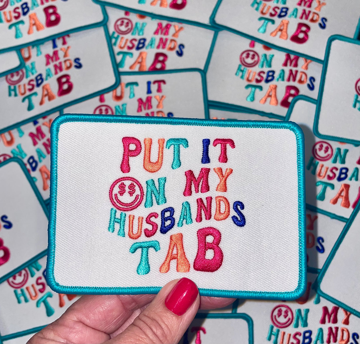 Put it on my husbands tab patch, Trucker hat patch, Trendy Patch, Boujee Patch, Preppy Patch