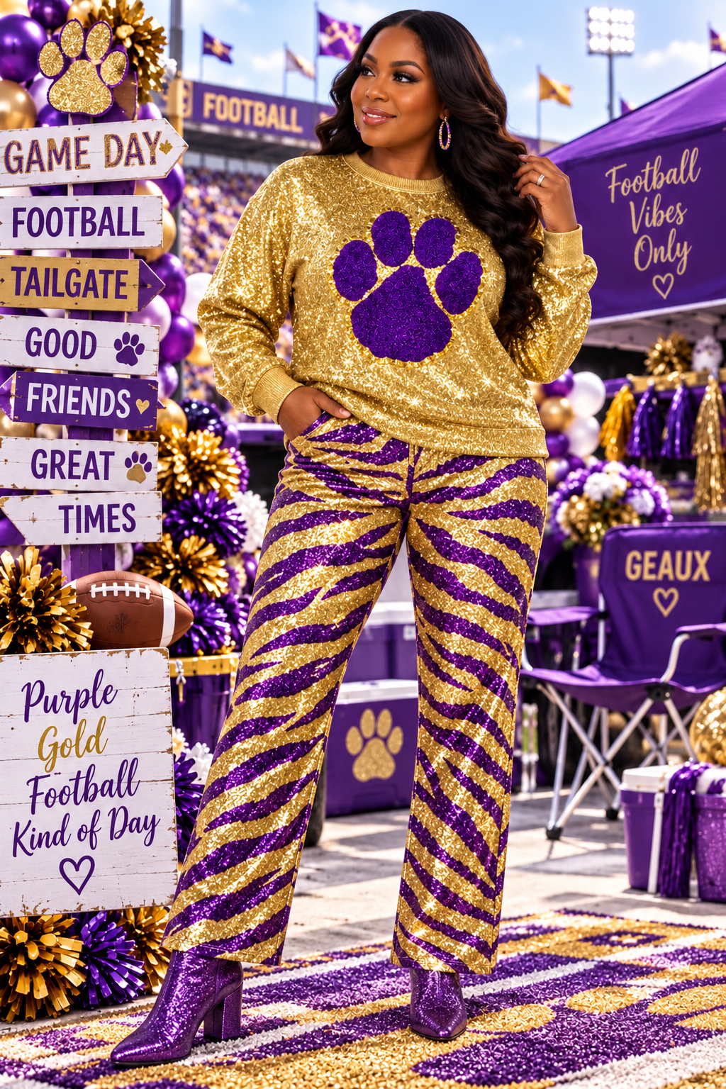 Chenille Paw, 11inch Paw, Mascot Paw, Glitter Paw, Iron on Chenille Patch, Purple Paw, DIY Patch, Game Day Patch
